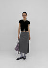 Niten Burton Unbalanced Bendable Long Skirt