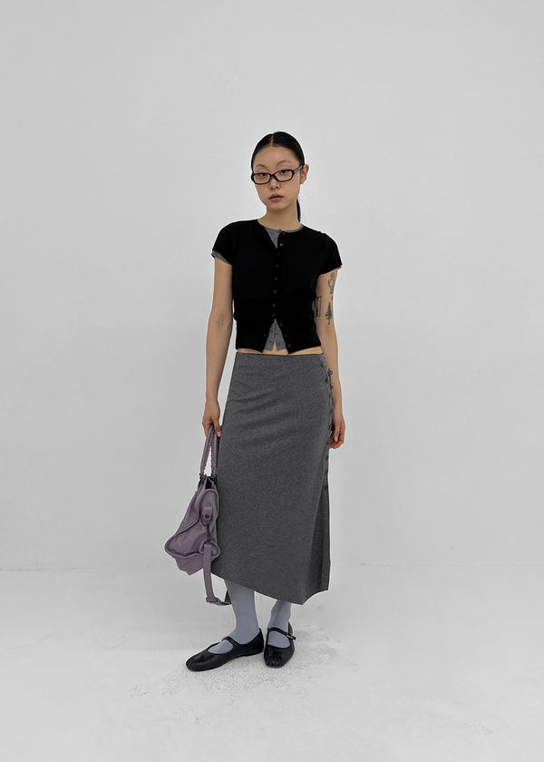 Niten Burton Unbalanced Bendable Long Skirt