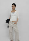 Foredy Square Lace Sleeveless