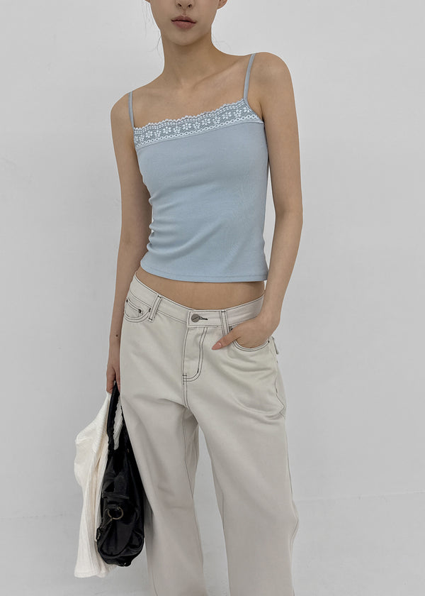 Foredy Square Lace Sleeveless