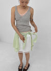 Decant Lace V-neck Sleeveless Knit