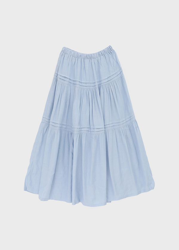Cool Tee Summer Chiffon Tiered Long Skirt
