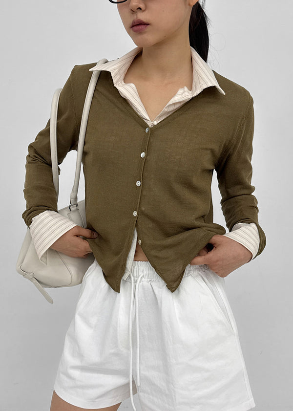 Seo Summer Loose Fit V-neck Cardigan
