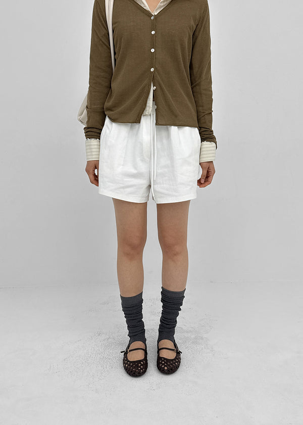 Wesking Banded Washed Cotton Shorts