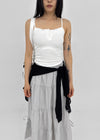 Shupong Henley Neck Lace Crop Sleeveless (Built-in Cap)