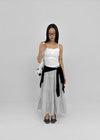 Shupong Henley Neck Lace Crop Sleeveless (Built-in Cap)