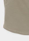 Shupong Henley Neck Lace Crop Sleeveless (Built-in Cap)