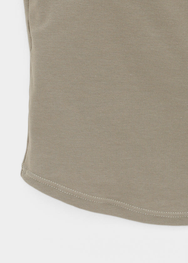 Shupong Henley Neck Lace Crop Sleeveless (Built-in Cap)