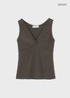 Forete V-neck Wrap Sleeveless Top