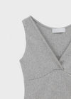 Forete V-neck Wrap Sleeveless Top