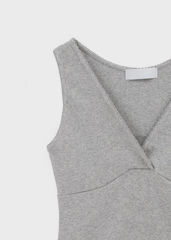 Forete V-neck Wrap Sleeveless Top