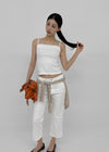 Foredy Square Lace Sleeveless