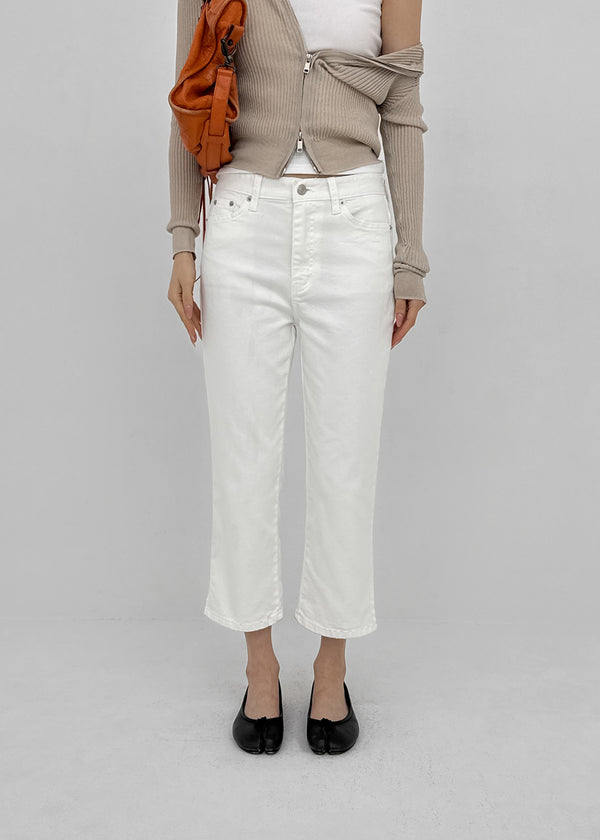 Popu Slit Cropped Capri Pants