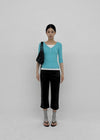 Popu Slit Capri Pants