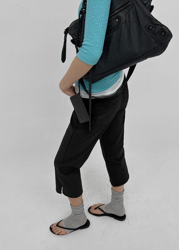 Popu Slit Capri Pants