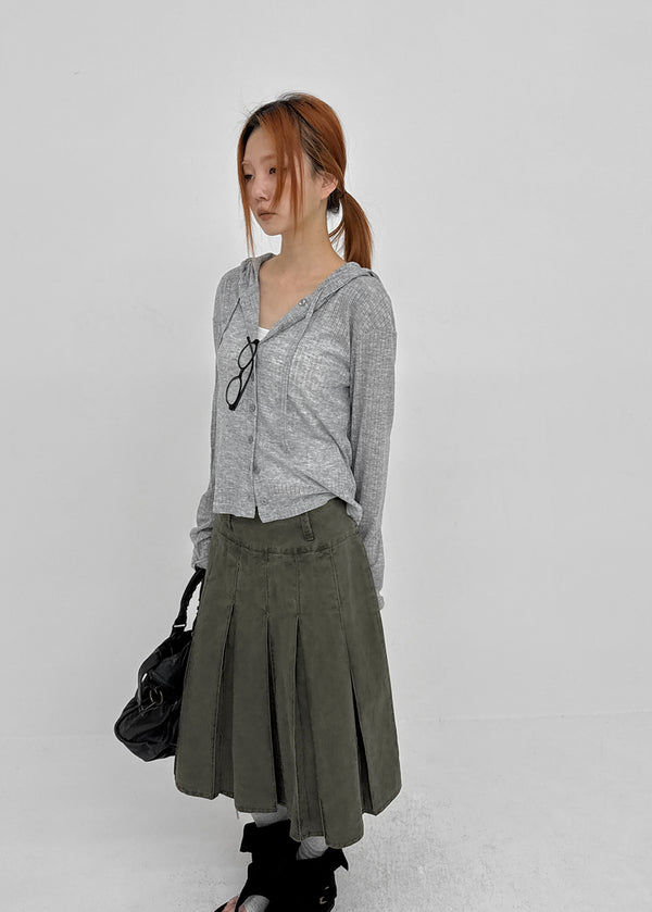 Formning Pleated Midi Skirt