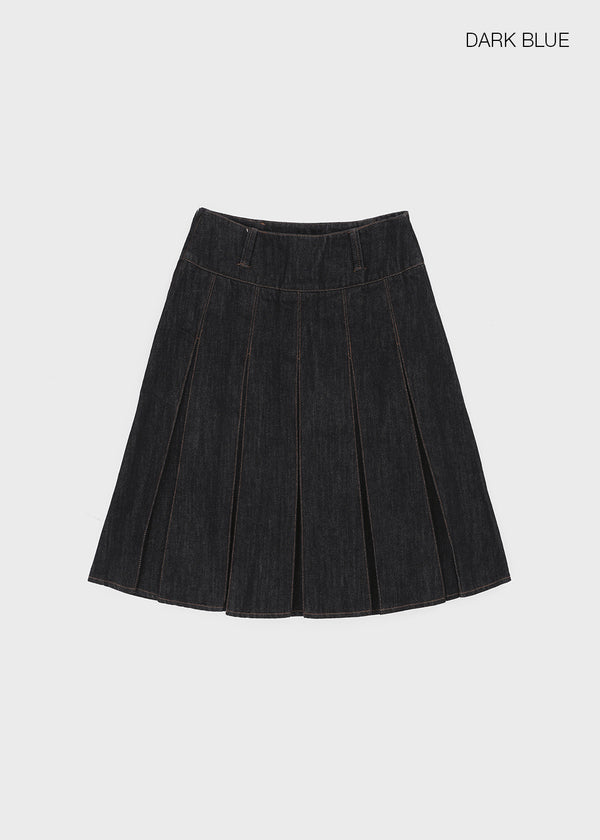 Formning Pleated Midi Skirt