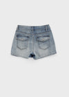 Kb Back Pocket Denim Mini Skirt Pants