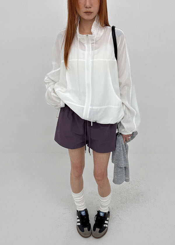 Rasion Strap High-neck Windbreaker