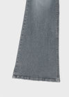 Loctong Hip-dip Washed Bootcut Denim Pants