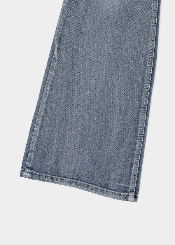 Caliac Washed Damaged Bootcut Denim Pants