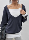 Bhen Deep V-neck Summer Sweatshirt