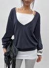 Bhen Deep V-neck Summer Sweatshirt