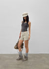 Gelat Vintage Button Lace Sleeveless