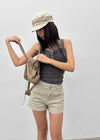 Gelat Vintage Button Lace Sleeveless