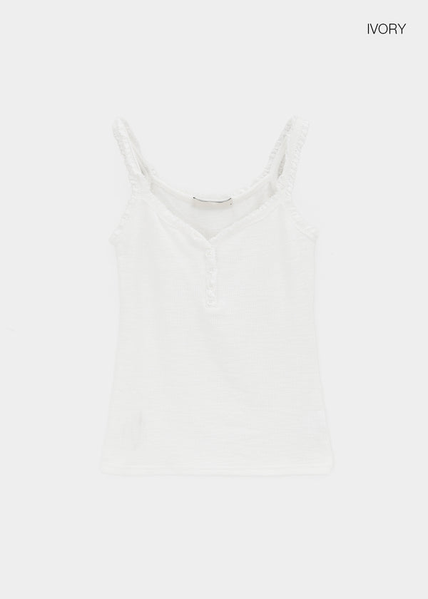 Gelat Vintage Button Lace Sleeveless