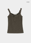 Gelat Vintage Button Lace Sleeveless