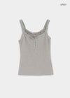 Gelat Vintage Button Lace Sleeveless
