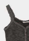 Gelat Vintage Button Lace Sleeveless