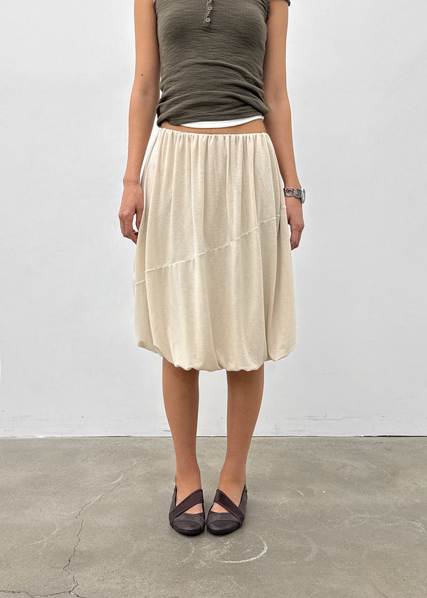 Territ Balloon Banding Midi Skirt