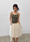 Gelat Vintage Button Lace Sleeveless