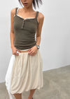 Gelat Vintage Button Lace Sleeveless