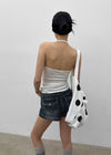 Zeu Back Pocket Denim Shorts (Belt Set)
