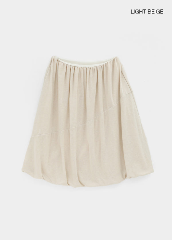 Territ Balloon Banding Midi Skirt