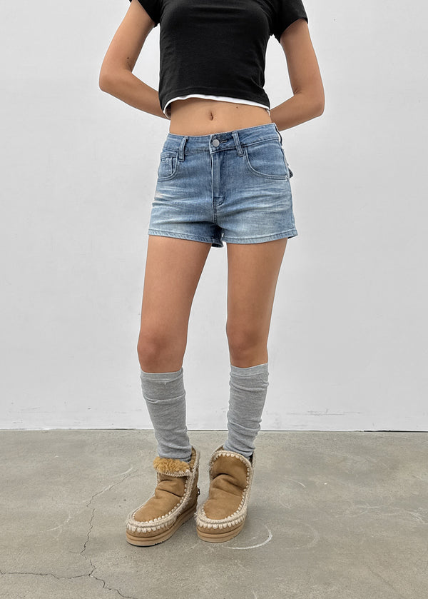 V-An Back Pocket Denim Shorts