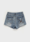 V-An Back Pocket Denim Shorts