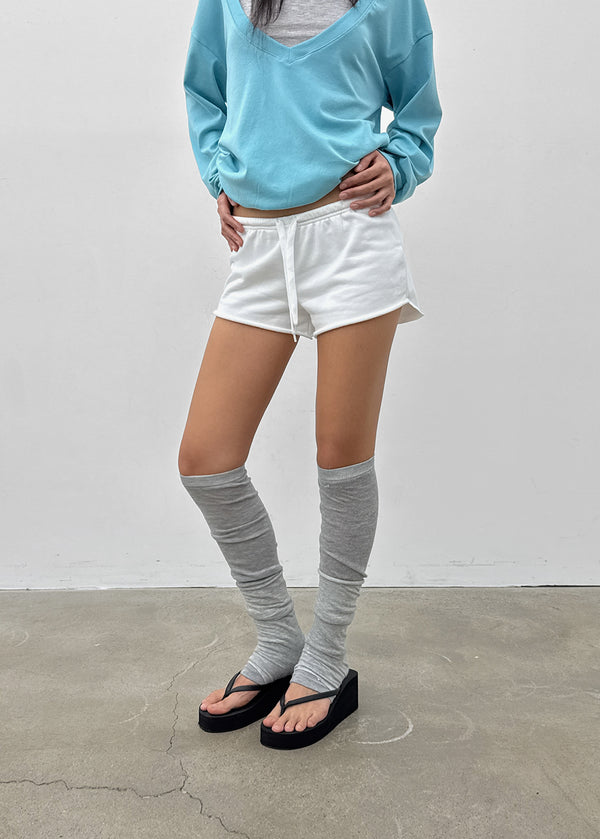 Ron Bean Low-waist Cutting Banding Shorts