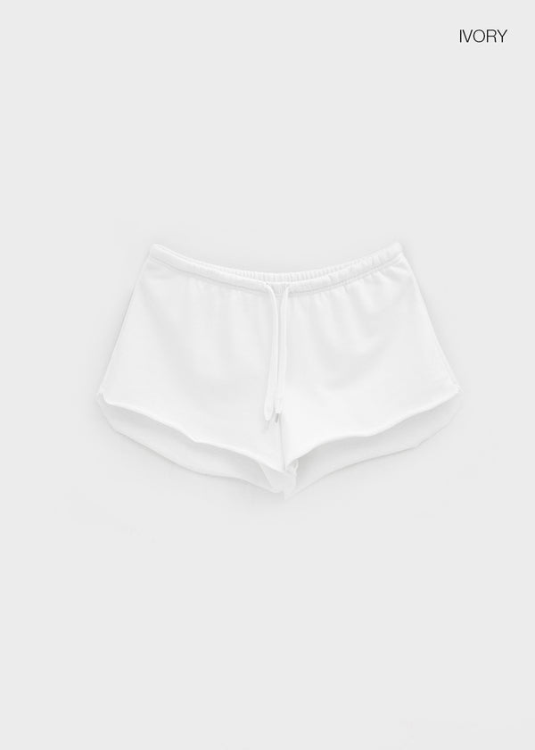 Ron Bean Low-waist Cutting Banding Shorts