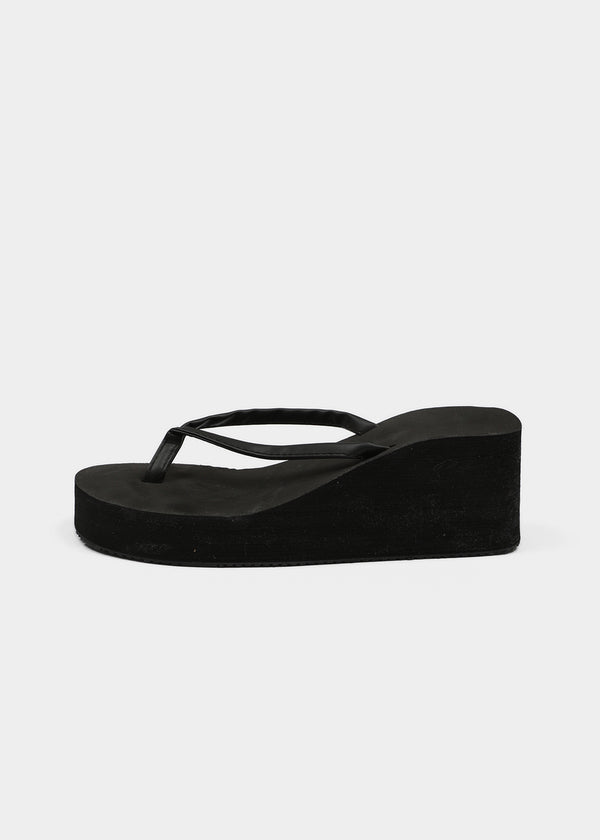 Clumming Wedge Platform Flip-flops