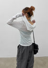 Rotine Henley Neck Long-sleeve Hoodie