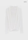 Muav Shirred Wrap Long Sleeve Tee