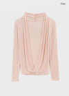 Muav Shirred Wrap Long Sleeve Tee