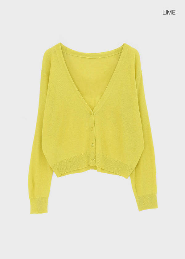 Poliner Deep V-neck Cardigan