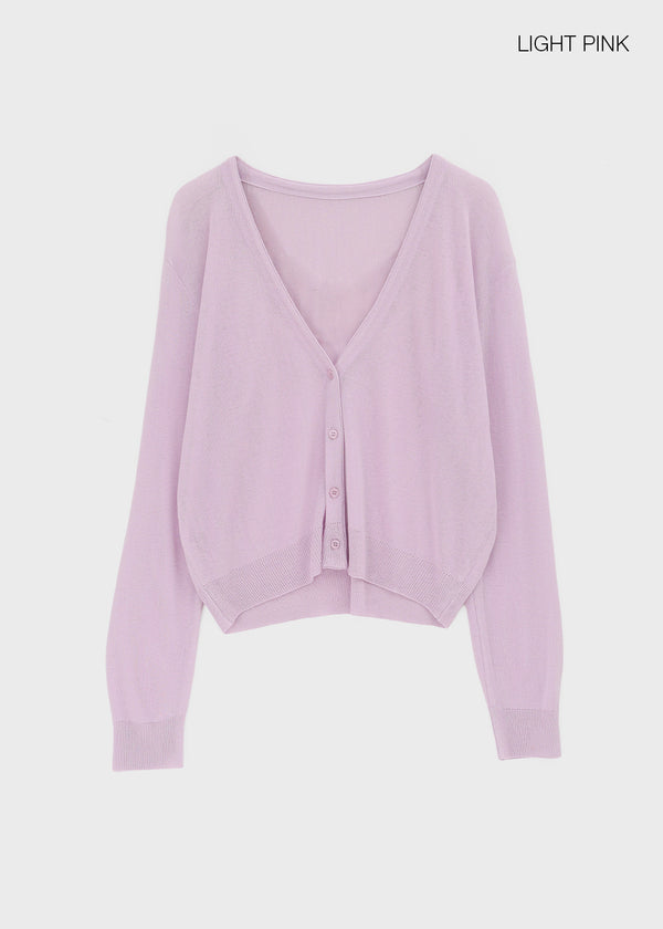 Poliner Deep V-neck Cardigan