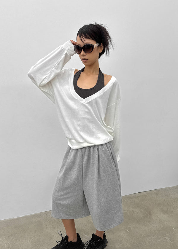 Bhen Deep V-neck Summer Sweatshirt