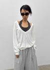 Bhen Deep V-neck Summer Sweatshirt